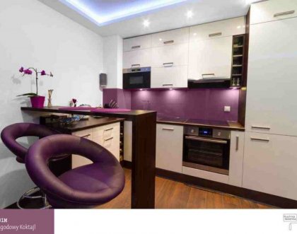 Violet kitchen – from idea to realization. 
