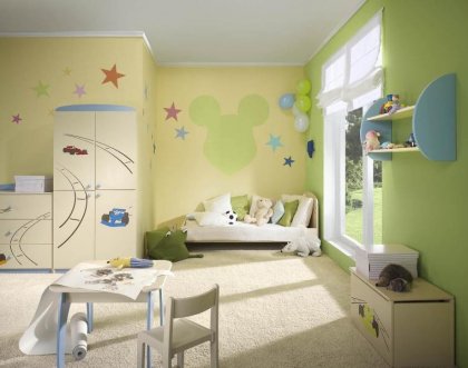 A colourful children’s room 