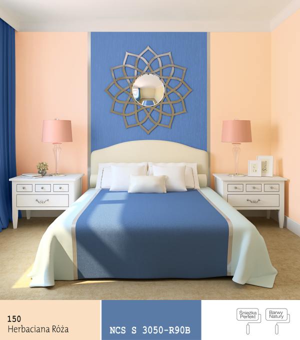 Kolor turkusowy w sypialni